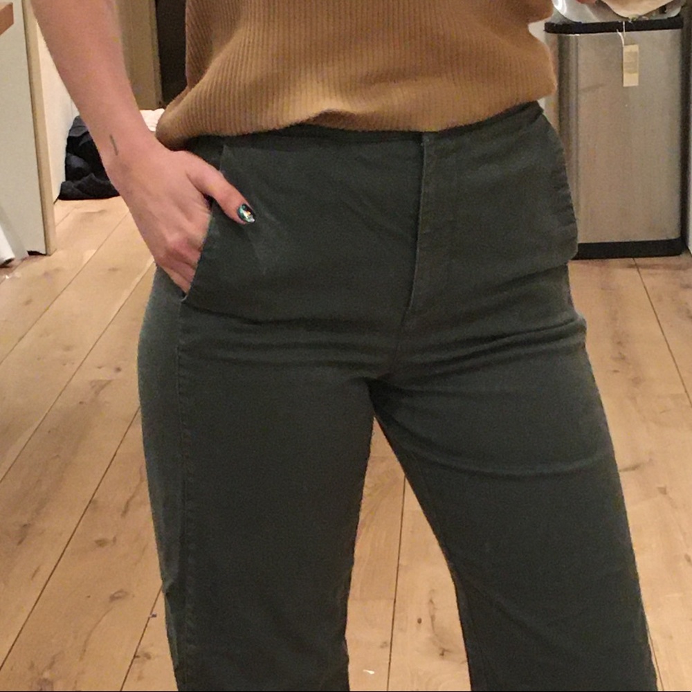Aritzia military green pants